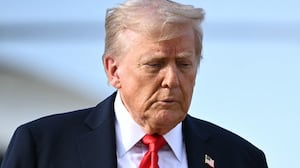US President Donald Trump walks to board Air Force One at Joint Base Andrews, Maryland, on September 11, 2025.