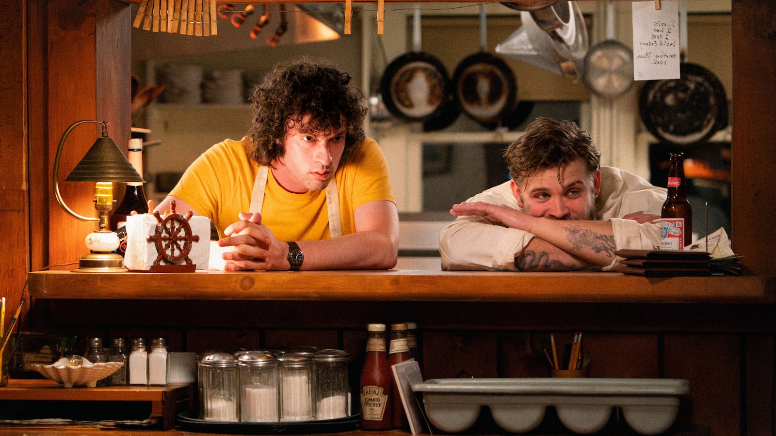 Dominic Sessa and Leo Woodall in 'Tony'