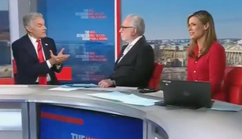 Pamela Brown uncomfortable by Oz's comment.