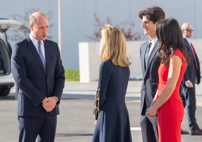 Prince William, Prince of Wales, Jack Schlossberg, Tatiana Schlossberg and Caroline Kennedy