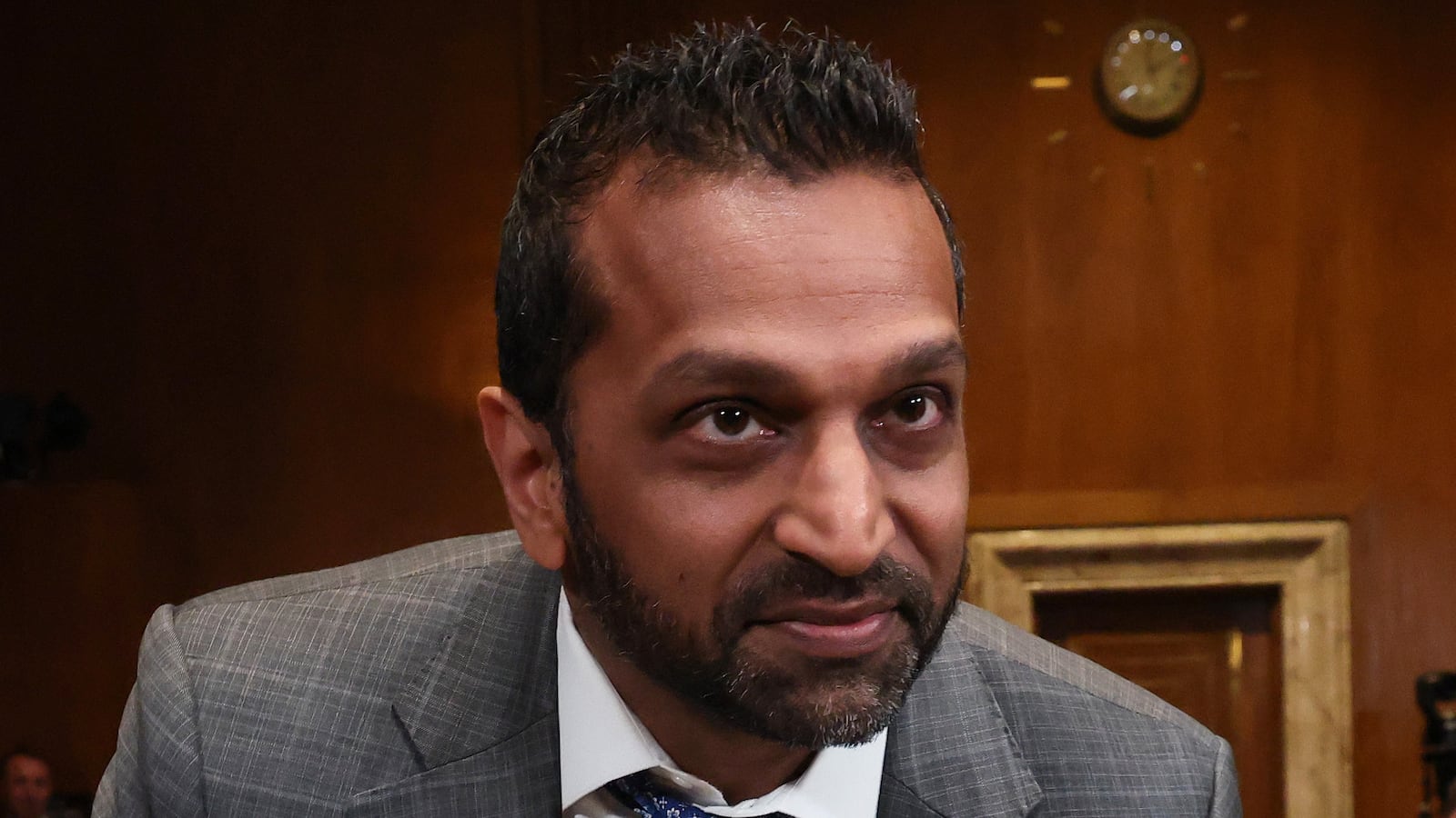 WASHINGTON, DC - MAY 12: Federal Bureau of Investigation (FBI) Director Kash Patel arrives to testify for a Senate Committee on Appropriations, Subcommittee on Commerce, Justice, Science, and Related Agencies hearing in the Dirksen Senate Office Building on Capitol Hill on May 12, 2026 in Washington, DC. The hearing was held to examine the FY2027 budget requests by the federal law enforcement agencies. (Photo by Win McNamee/Getty Images)