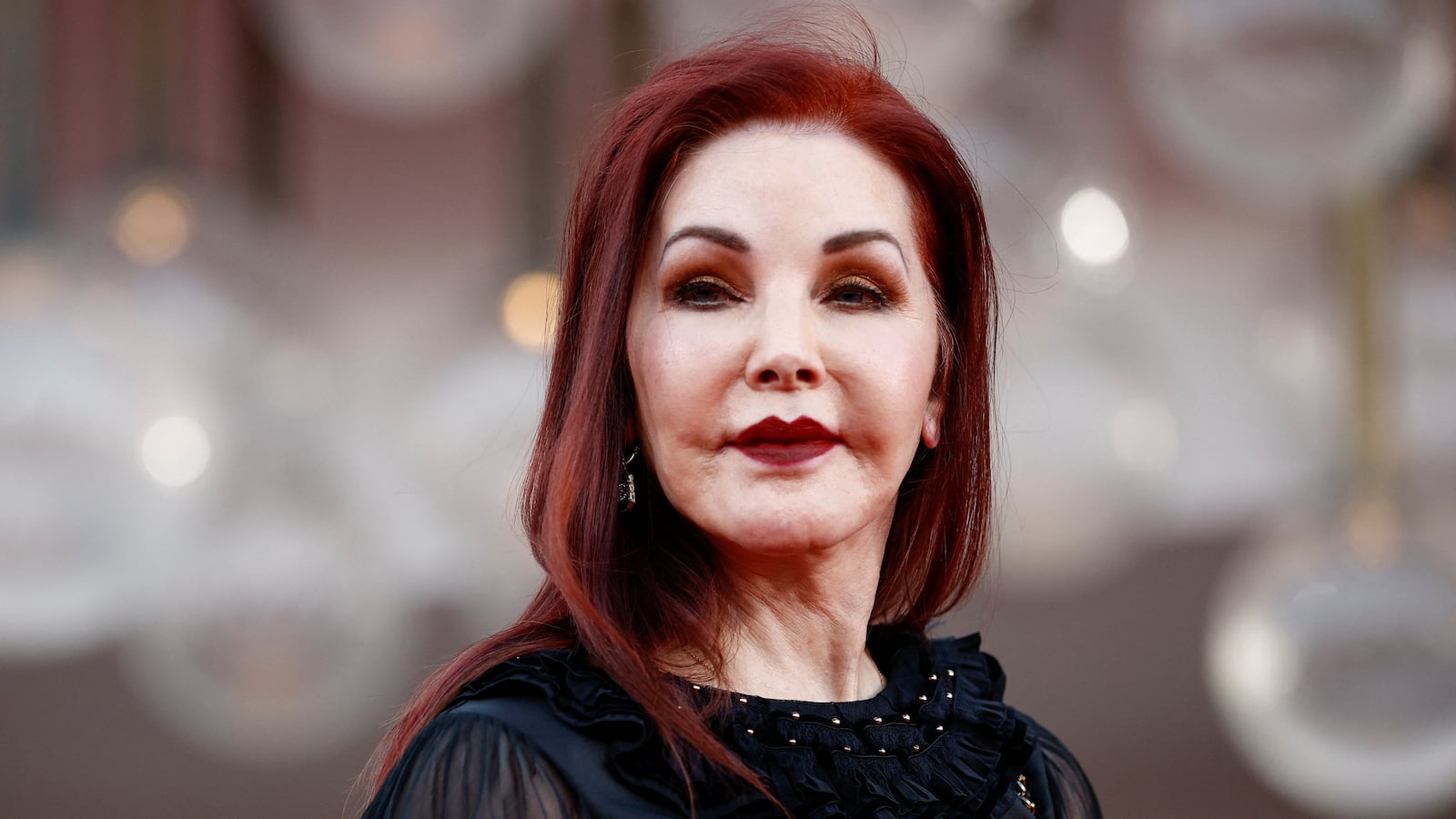 Priscilla Presley at the 80th Venice Film Festival premiere for the film "Priscilla," September 4, 2023.