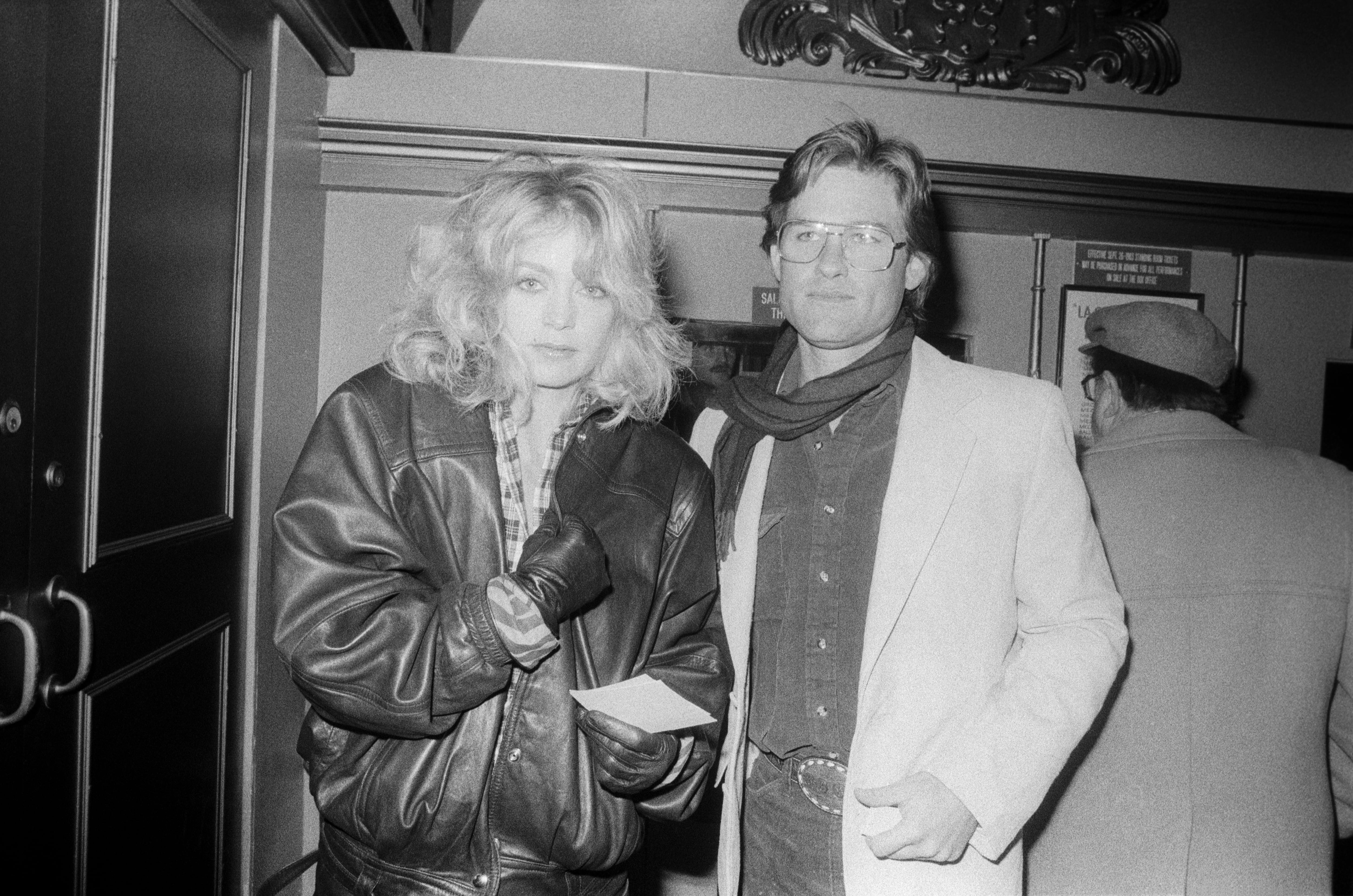 Kurt Russell and Goldie Hawn in New York in 1970.