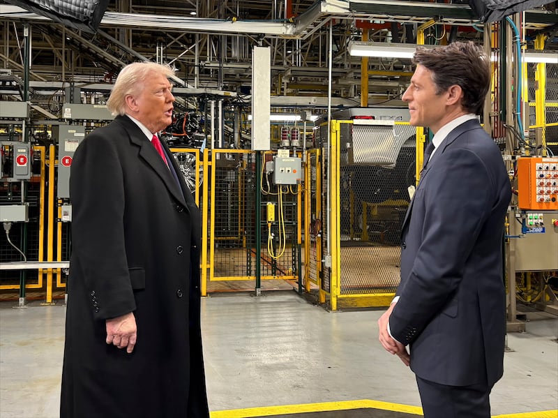 Tony Dokoupil interviewed Donald Trump at a Ford Factory in Dearborn, Michigan, last week. The CBS anchor's show has had few bright spots ratings-wise.