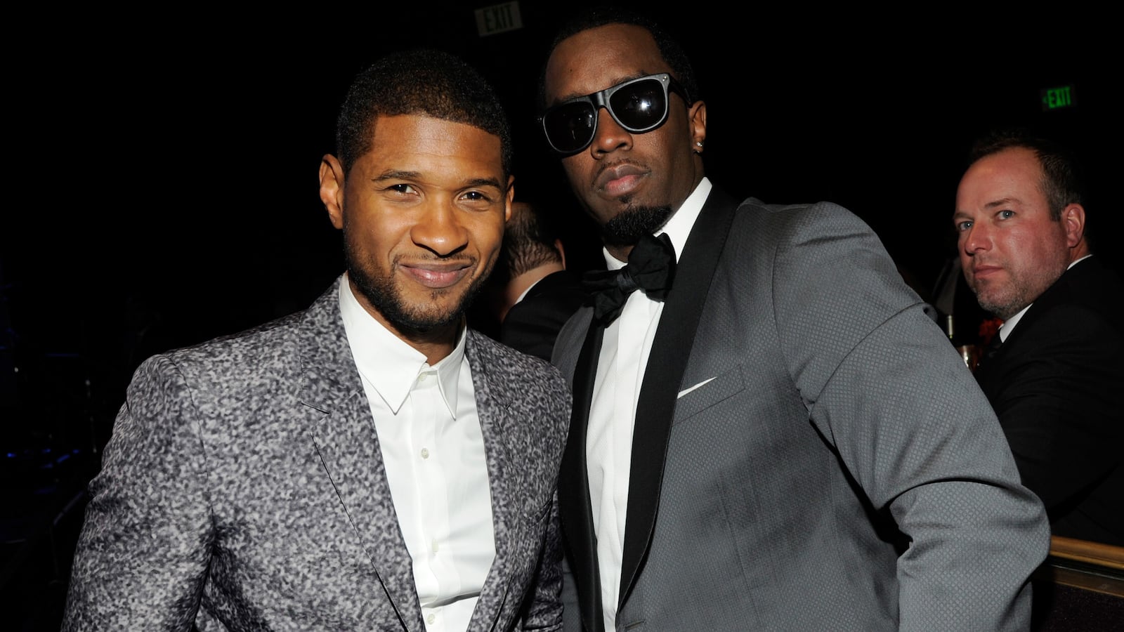 Usher and Diddy at a Grammy party in 2013.