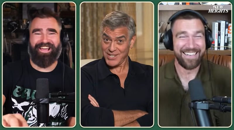George Clooney flipped the script on travis during an episode of his podcast.