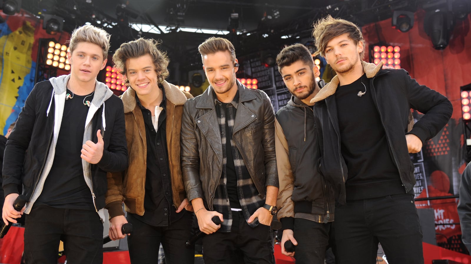 One Direction during a 2013 appearance on "Good Morning America."
