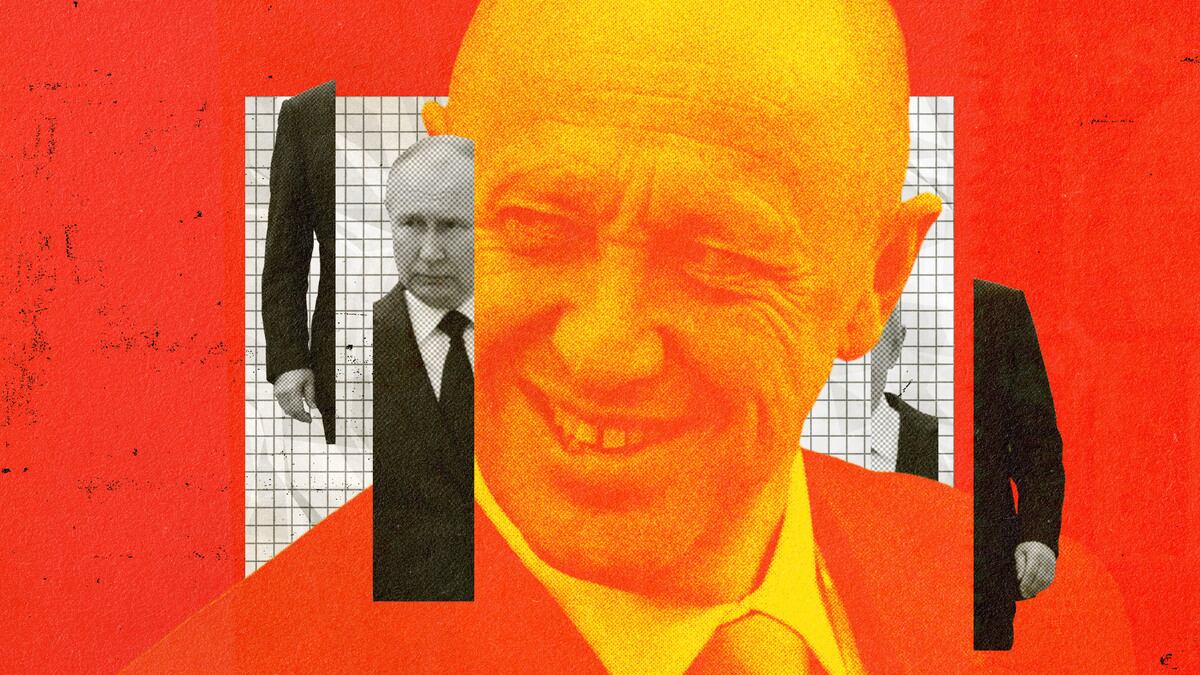 A photo illustration of Vladamir Putin and Yevgeny Prigozhin