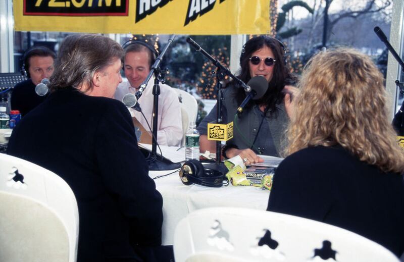 Donald Trump being interviewed by Howard Stern in 1994 (Photo by mpiRock/MediaPunch via Getty Images)