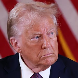 Louisiana Gov. Jeff Landry (R) speaks during a meeting with US President-elect Donald Trump and other Republican governors at the Mar-a-Lago Club on January 09, 2025 in Palm Beach, Florida.