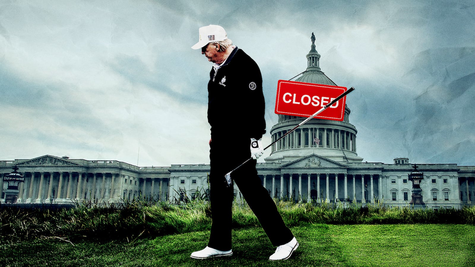 The government shutdown doesn't keep Trump from his golf game.