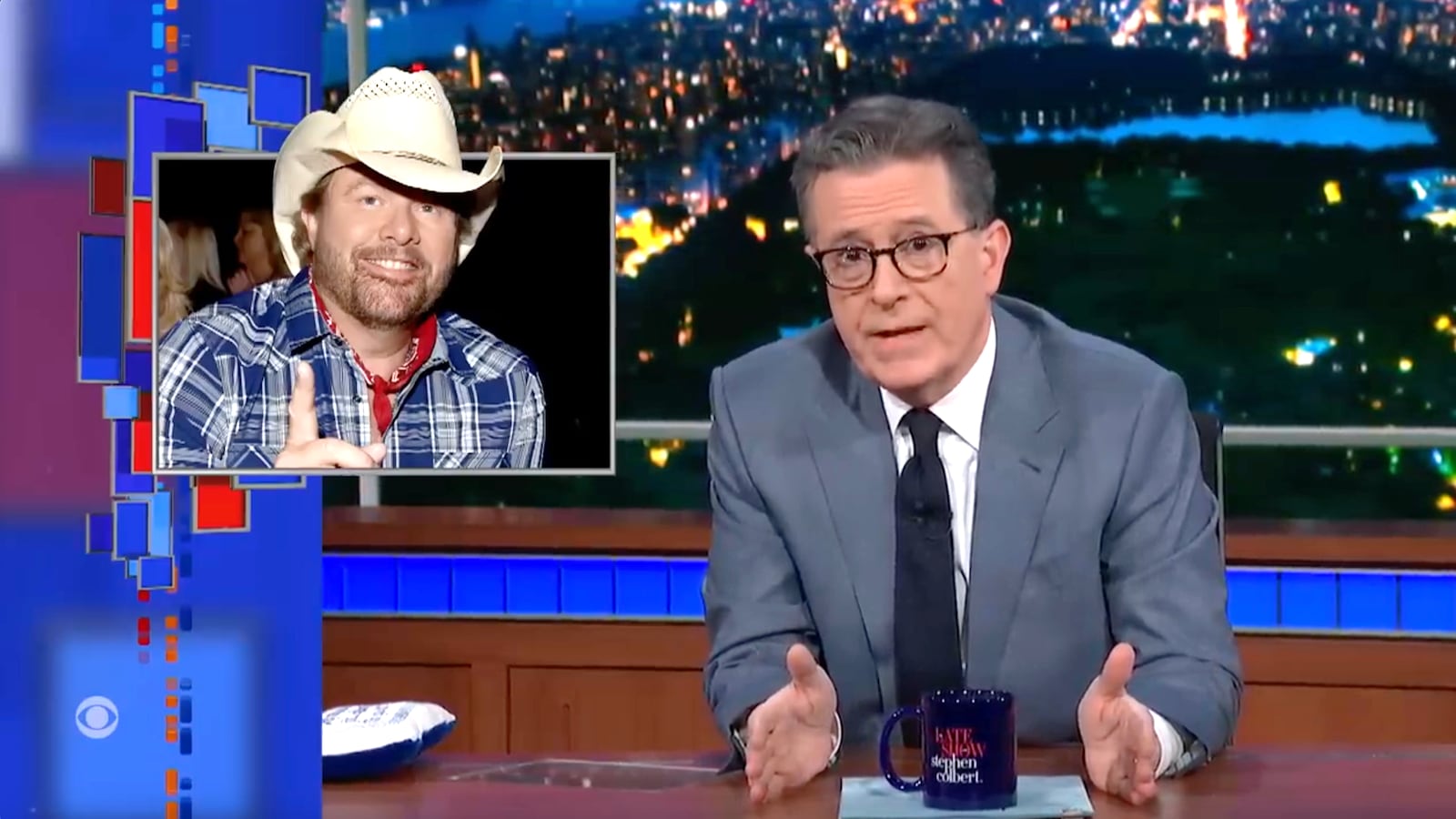 Stephen Colbert on Toby Keith