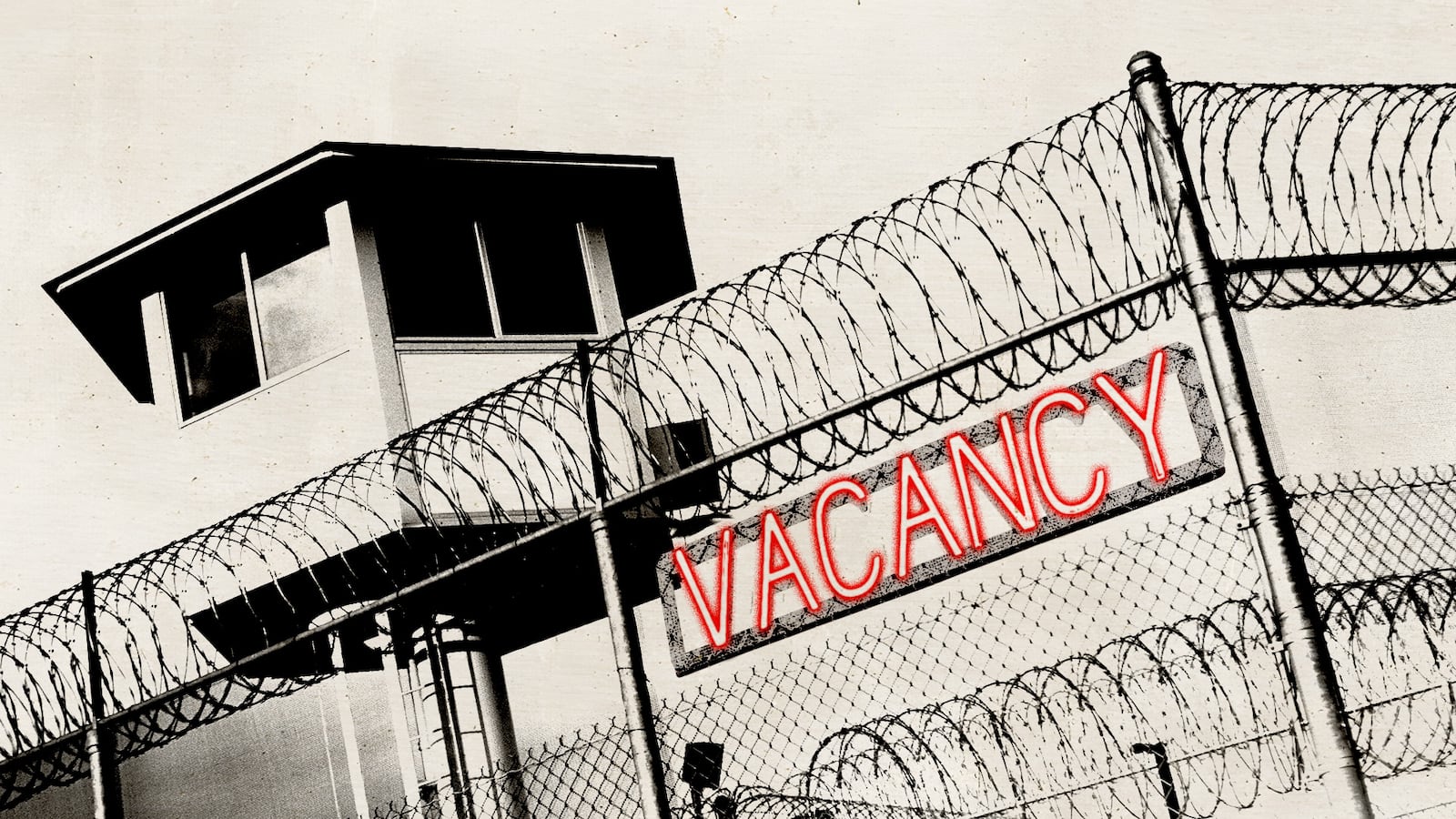 A Vacancy sign at at Detention Center