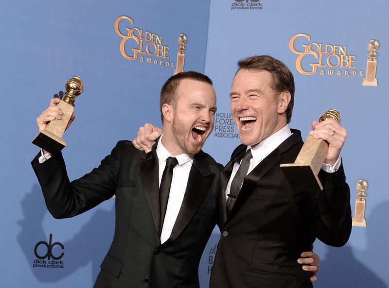 Aaron Paul and Bryan Cranston