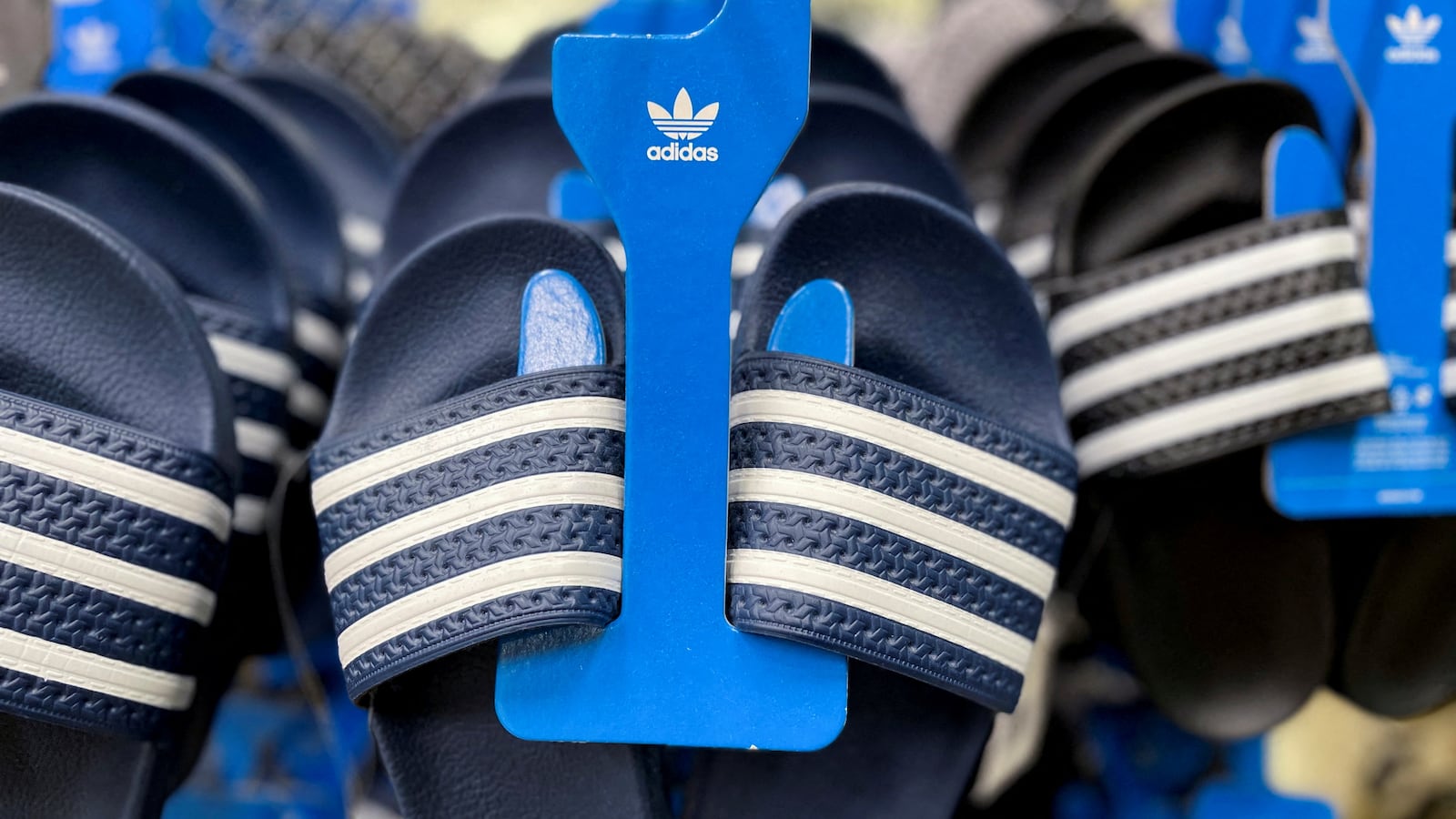 Adidas merchandise is seen in an Adidas store in Garden City, New York, U.S., October 25, 2022.