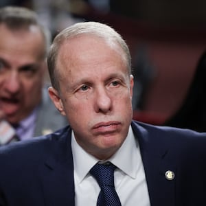WASHINGTON, DC - FEBRUARY 25: Stephen Feinberg, U.S. President Donald Trump's nominee to be Deputy Secretary of Defense, testifies during his Senate Armed Services Committee confirmation hearing in the Dirksen Senate Office Building on February 25, 2025 in Washington, DC. Feinberg, businessman and CEO of Cerberus Capital Management, served as the head of President Trumps Intelligence Advisory Board in Trump’s first term. (Photo by Win McNamee/Getty Images)