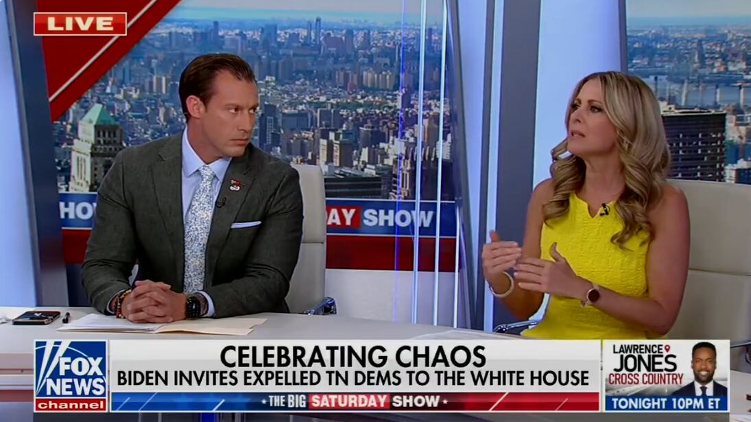 Joey Jones (left) and Cheryl Casone (right) on Fox News.
