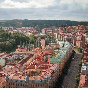 The city of Gothenburg, Sweden.