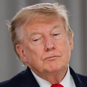 President Donald Trump attends a working lunch with the leaders of G7 and the Middle East during the G7 summit, in Evian-les-Bains, France, June 16, 2026.