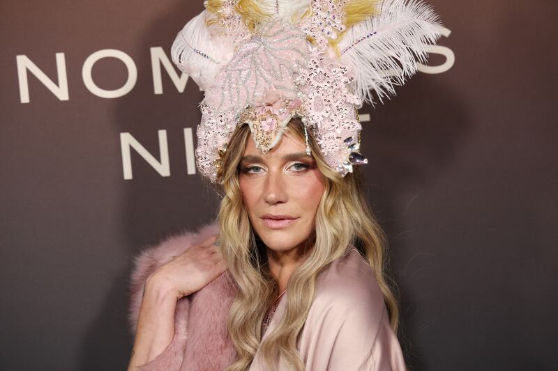 U.S. singer-songwriter Kesha arrives to The Hollywood Reporter's Nominees Night held at Chateau Marmont in Los Angeles, on February 10, 2026.