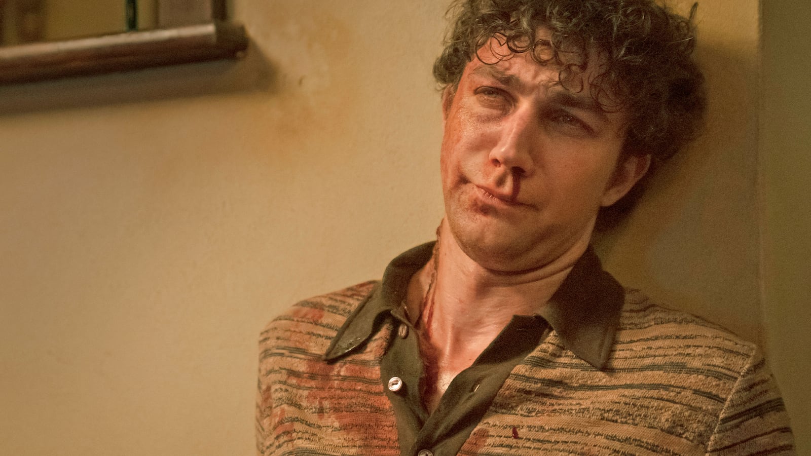 Luke Brandon Field bloodied in a still from ‘Interview with the Vampire’