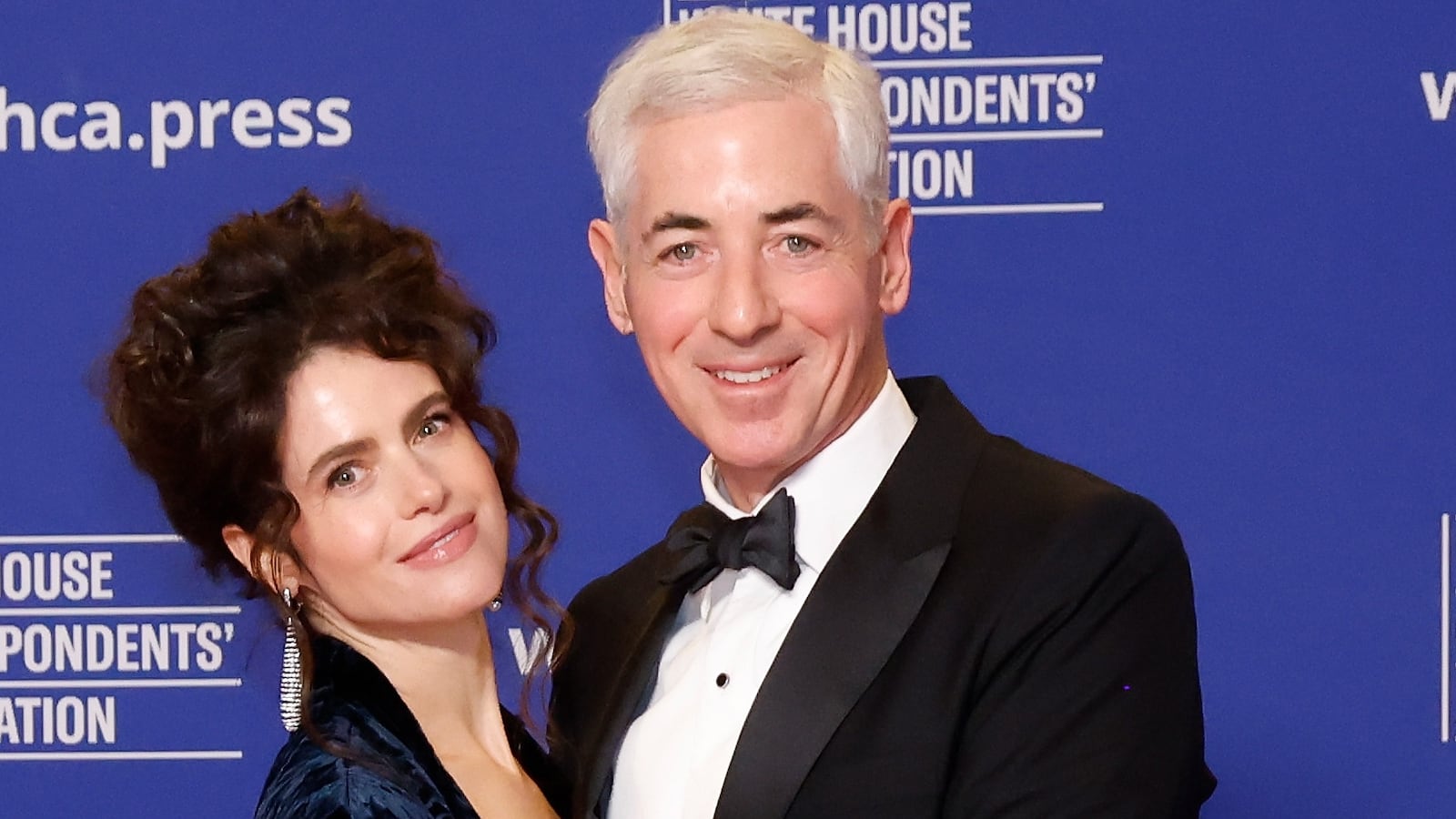 WASHINGTON, DC - APRIL 26: Neri Oxman and Bill Ackman attend the 2025 White House Correspondents' Association Dinner at Washington Hilton on April 26, 2025 in Washington, DC.