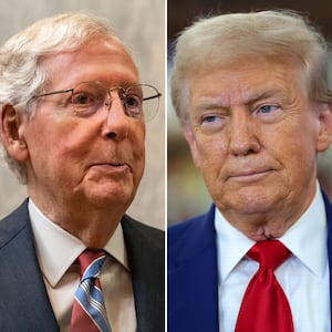 Mitch McConnell and Donald Trump