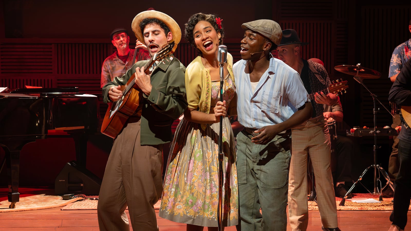 Jared Machado, Kenya Browne, and Olly Sholotan in 'Buena Vista Social Club.'