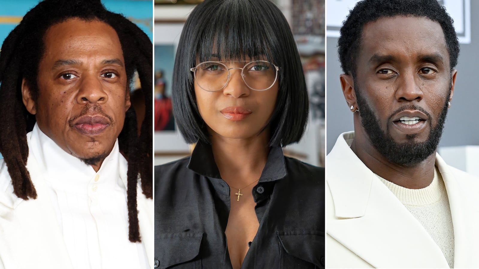 Jay-Z, Elisabeth Ovesen and Diddy