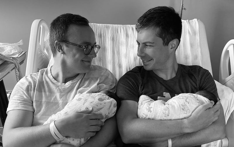Buttigieg and his husband, Chasten, became parents in 2021.