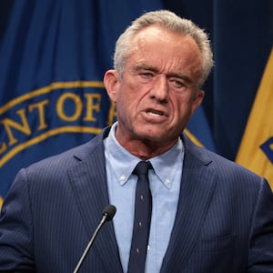 WASHINGTON, DC - APRIL 16: U.S. Secretary of Health and Human Services Robert F. Kennedy Jr. speaks during a news conference at the Department of Health and Human Services on April 16, 2025 in Washington, DC. Secretary Kennedy held a news conference to discuss the recent surge of autism cases. (Photo by Alex Wong/Getty Images)