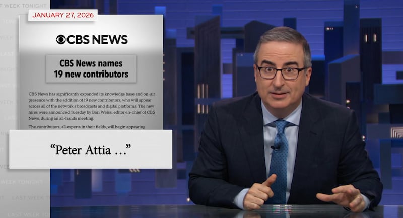 John Oliver talks CBS on Last Night Tonight.