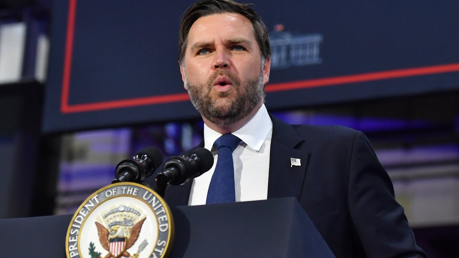 Vice President JD Vance, pictured July 16, has slammed the media for stories about Donald Trump and Jeffrey Epstein, but he been largely quiet about releasing the files after he did call for the Epstein list to be released on the 2024 campaign trail.