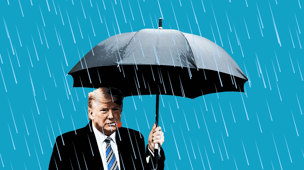 Trump might get some rain on his parade