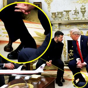 Donald Trump meets with Ukrainian President Volodymyr Zelensky at the White House on August 18, 2025 in Washington, DC. President Trump is hosting President Zelensky at the White House for a bilateral meeting and later an expanded meeting with European leaders to discuss a peace deal between Russia and Ukraine.