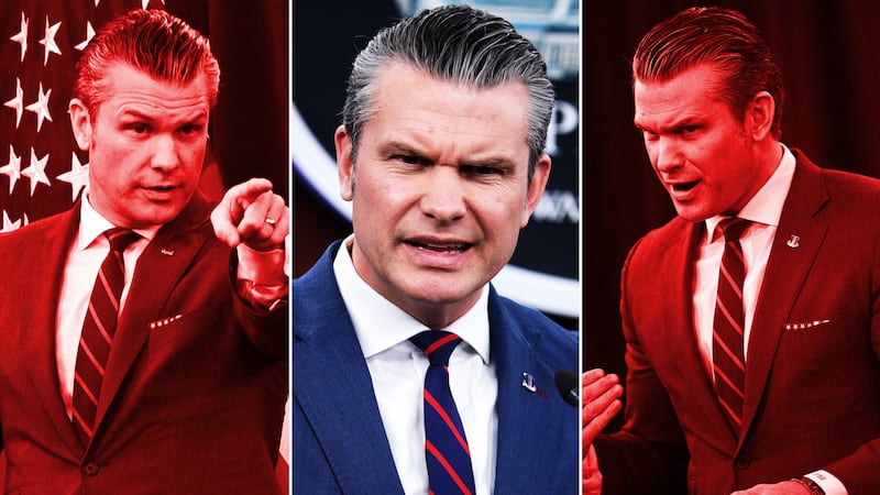 Pete Hegseth photo illustration