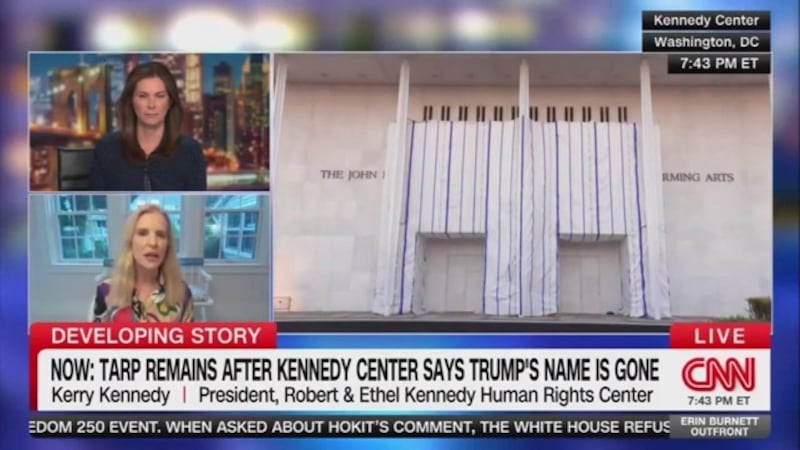 Kennedy speaking to Erin Burnett.