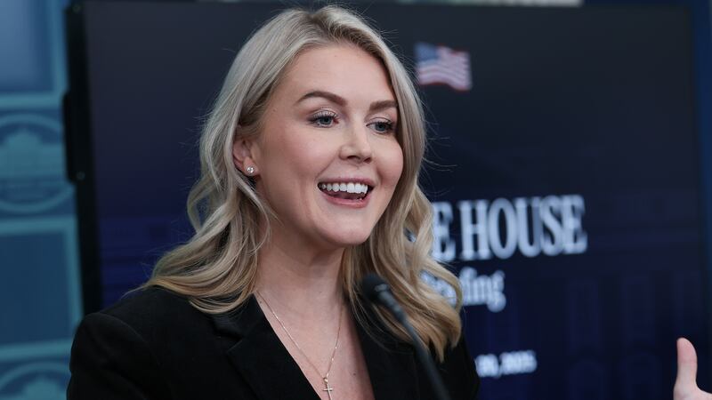 White House Press Secretary Karoline Leavitt denied Donald Trump was calling for the execution of six Democratic lawmakers after the president reposted "HANG THEM" on Truth Social.