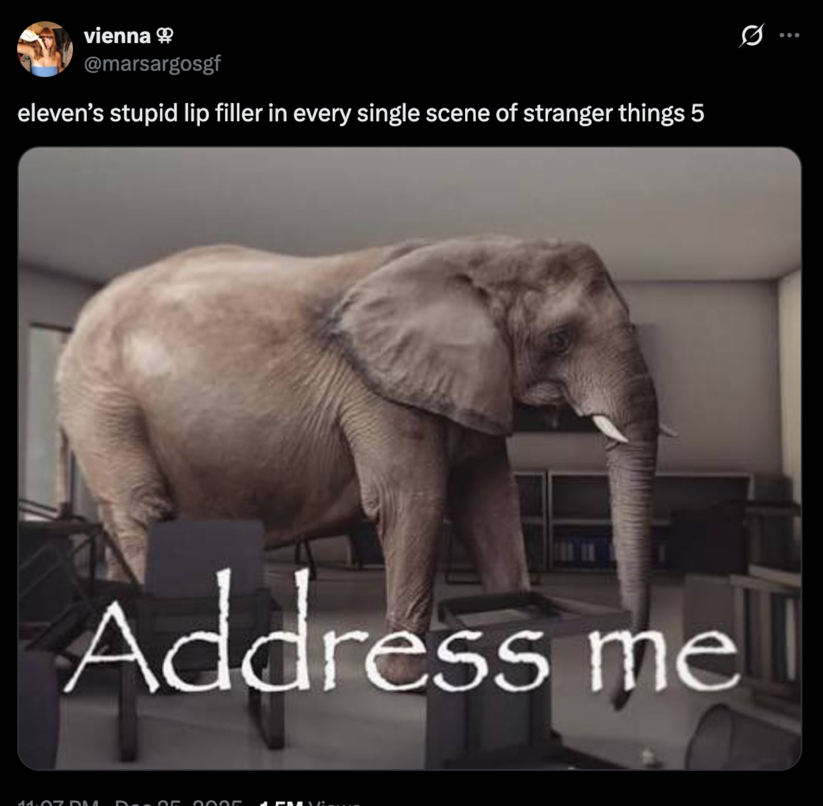 Stranger Things/Eleven's lips