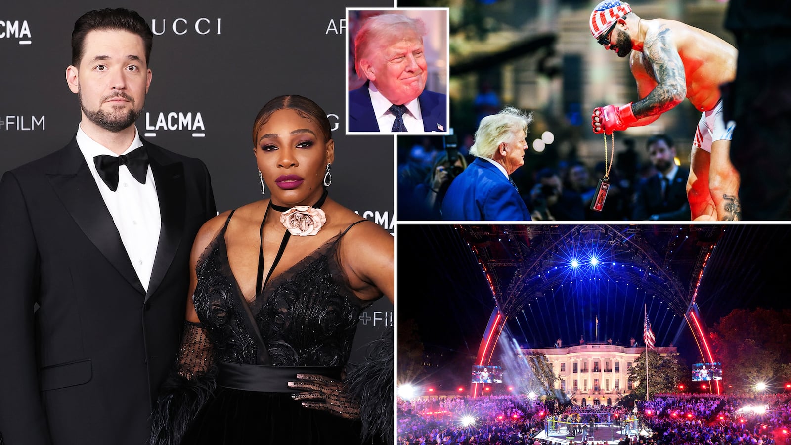 Donald Trump, Serena Williams, Alexis Ohanian