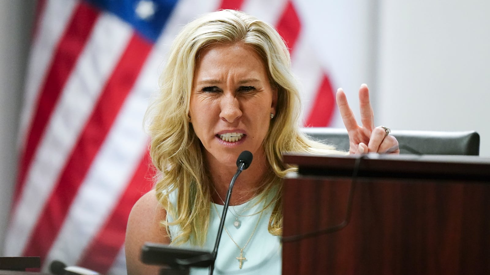 Rep. Marjorie Taylor Greene took issue with the latest episode of Curb Your Enthusiasm, which she said “painted GA conservatives and Trump supporters as racists and red necks.”