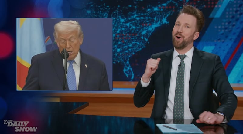 The Daily Show, Klepper responding to Trump.