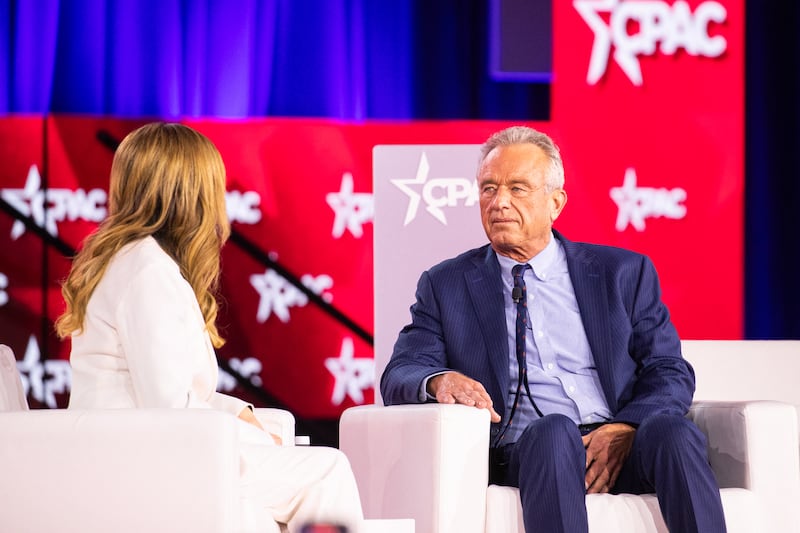 US Secretary of Health and Human Services Robert F. Kennedy Jr. speaks during the Conservative Political Action Conference (CPAC) in Grapevine northwest of Dallas, Texas, on March 27, 2026.