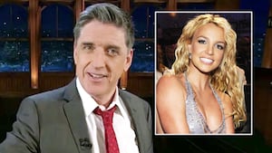 A photo composite of Craig Ferguson's 2007 monologue about Britney Spears on his late night show.