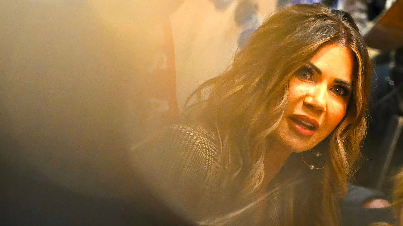 US Secretary of Homeland Security Kristi Noem speaks during a Cabinet Meeting in the Cabinet Room