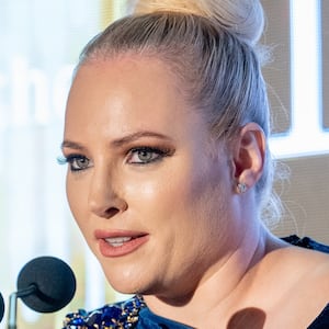 ROCKLEIGH, NEW JERSEY - OCTOBER 12: Meghan McCain receives The Algemeiner's Warrior of Truth Award during The Algemeiner's 8th annual J100 Gala on October 12, 2021 in Rockleigh, New Jersey. (Photo by Roy Rochlin/Getty Images)