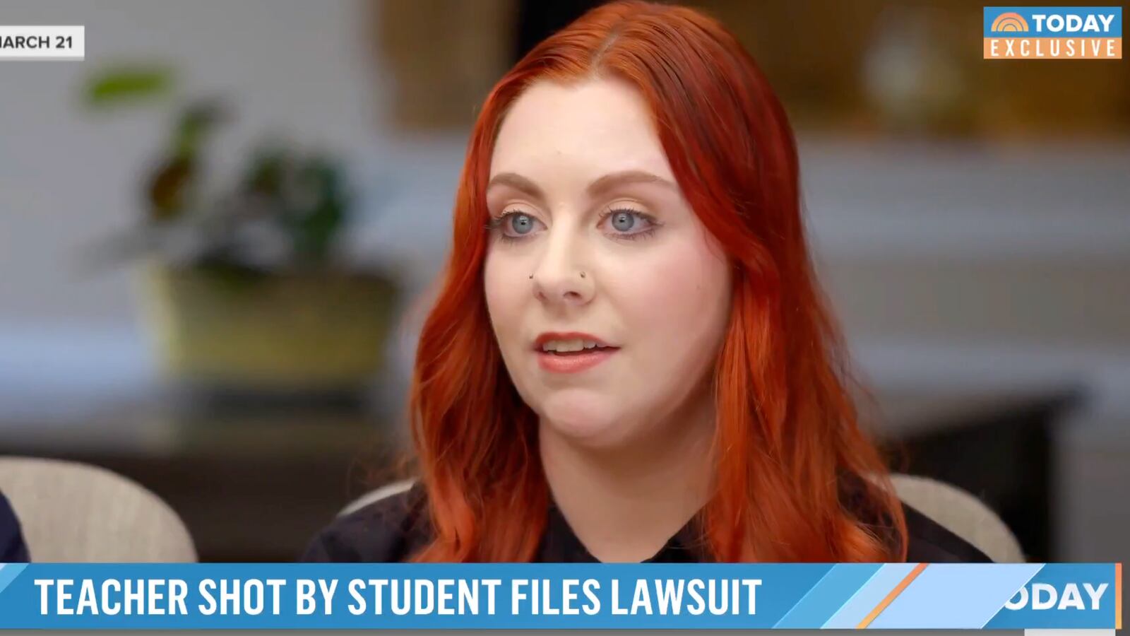 Abigail Zwerner, the first-grade teacher shot by her 6-year-old student, speaks on the “Today” show.