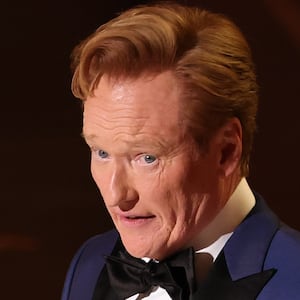 HOLLYWOOD, CALIFORNIA - MARCH 15: Host Conan O'Brien speaks onstage during the 98th Oscars at Dolby Theatre on March 15, 2026 in Hollywood, California. (Photo by Kevin Winter/Getty Images)