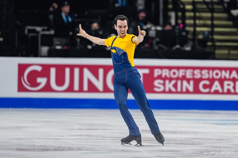 Tomas-Llorenc Guarino Sabate competes in the Men's Short Program during the ISU European Figure Skating Championships 2026
