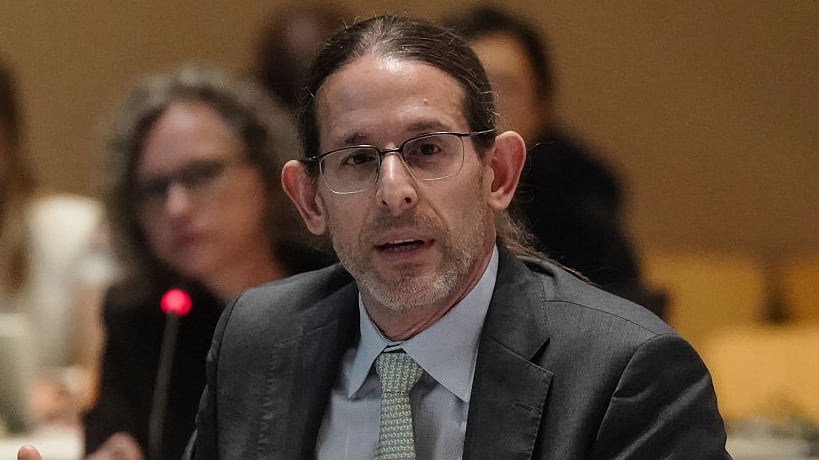 Retsef Levi speaks during the first meeting of the CDC's Advisory Committee On Immunization Practices at the CDC global headquarters on June 25, 2025 in Atlanta, Georgia. Robert F. Kennedy Jr., Secretary of Health and Human Services, recently fired and replaced all seven members of the committee. (Photo by Elijah Nouvelage/Getty Images)